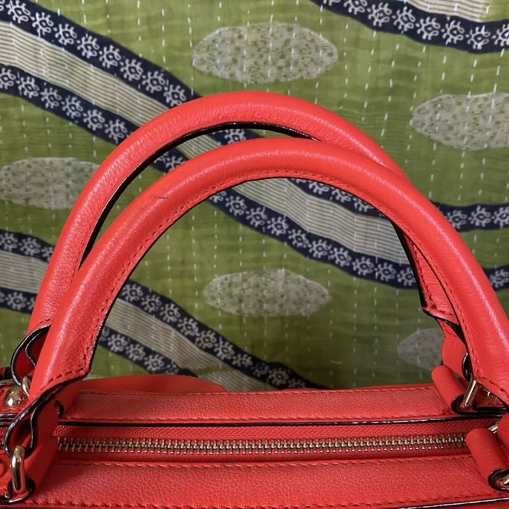 Kate Spade Flame Red Five Points Camille Large Crossbody/ Shoulder Bag